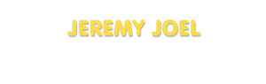 Der Vorname Jeremy Joel
